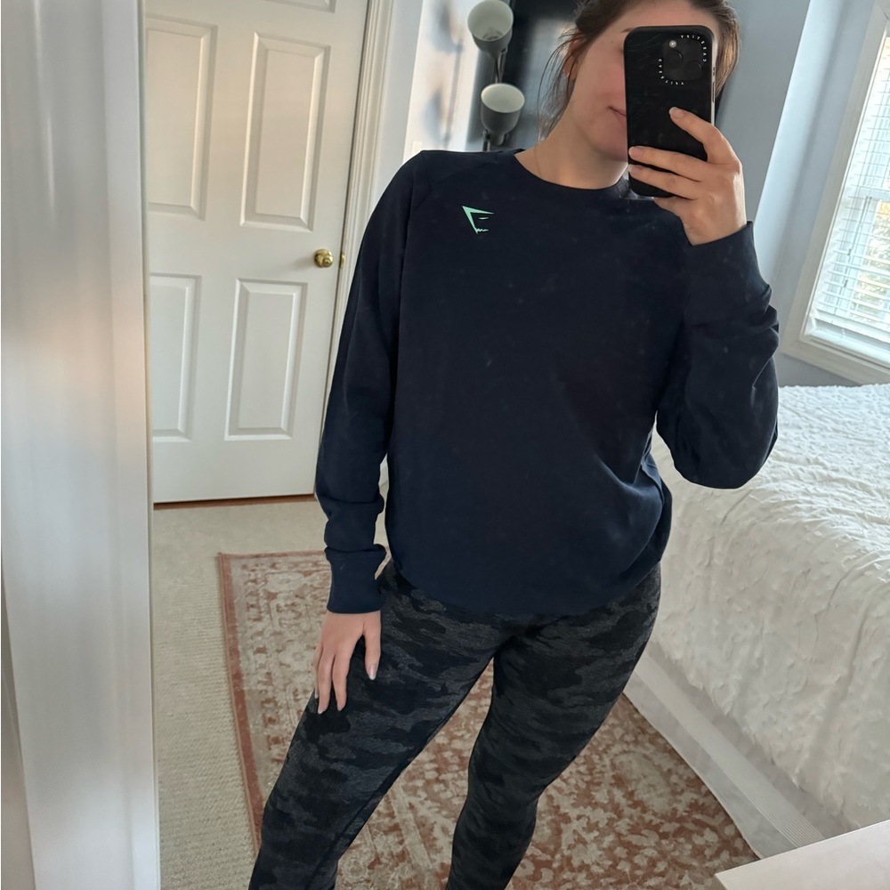 Gymshark Bold Crew in Navy